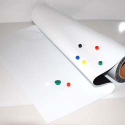 Rouleau 30m ferreux imprimable - PVC Blanc