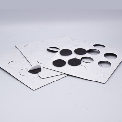 Acrylique Feuille Cercle Rond Disque Transparent 1.5mm épais 7