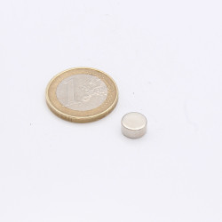 Aimant néodyme N35 - Ø8x4mm