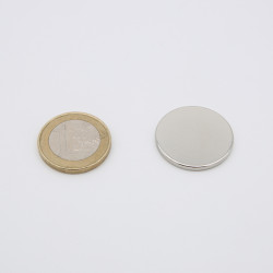 Aimant Néodyme Disque N35 Ø25x2mm