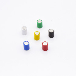 Punaise magnétique neodyme de couleur Ø6x10mm