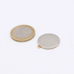 Aimant néodyme autocollant - Ø20x2mm
