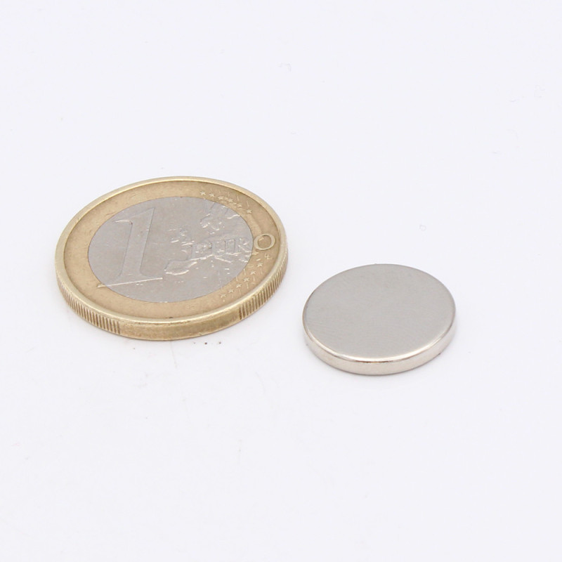 Aimant Néodyme Disque Ø15x2mm - CT Magnet Spécialiste de l'Aimant