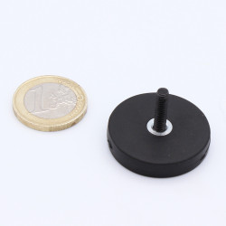 Aimant Néodyme Antiglisse diamètre 31 mm avec Tige Filetée