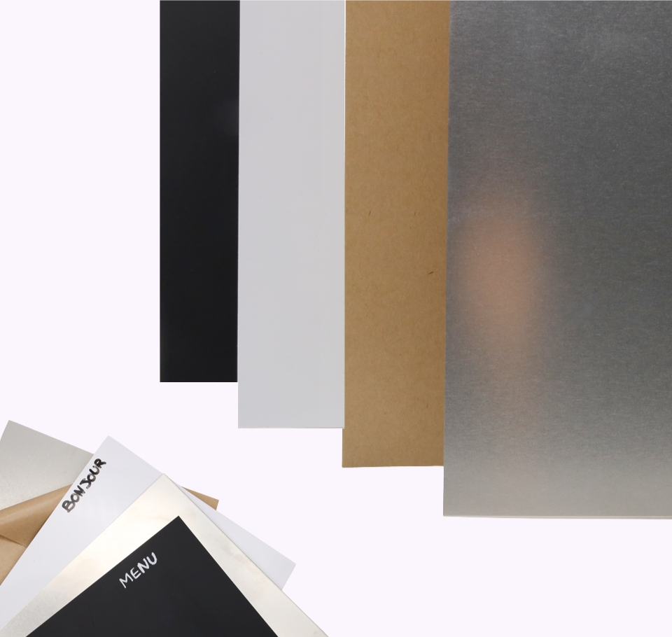 feuilles métalliques